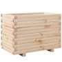 Jardinera madera maciza de pino 70x40x49,5 cm en Macetas y jardineras | Comprar online en Foru.es