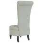 High back armchair with light gray velvet buttons by vidaXL, Easy chairs - Ref: Foro24-352464, Price: 171,34 €, Discount: %
