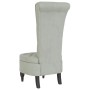 Sillón de respaldo alto con botones terciopelo gris claro de vidaXL, Sillas poltrona - Ref: Foro24-352464, Precio: 157,78 €, ...