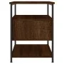 Mesitas noche 2 uds madera ingeniería marrón roble 40x42x56 cm de vidaXL, Mesitas de noche - Ref: Foro24-826032, Precio: 73,8...