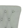 Sillón de respaldo alto con botones terciopelo gris claro de vidaXL, Sillas poltrona - Ref: Foro24-352464, Precio: 157,78 €, ...