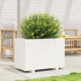 Jardinera madera maciza de pino blanco 70x40x49,5 cm en Macetas y jardineras | Comprar online en Foru.es
