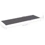 Double sun lounger and cushions in anthracite gray impregnated pine wood by vidaXL, Loungers - Ref: Foro24-3065879, Price: 21...