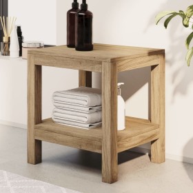 Mesa auxiliar de baño madera maciza de teca 45x35x45 cm de vidaXL, Accesorios para el baño - Ref: Foro24-340747, Precio: 73,9...