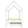 Estructura de cama infantil cajones madera pino blanco 90x200cm de vidaXL, Cunas y camas para niños - Ref: Foro24-322141, Pre...