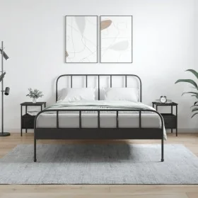 Mesitas de noche 2 uds madera de ingeniería negro 34x36x50 cm de vidaXL, Mesitas de noche - Ref: Foro24-826044, Precio: 79,81...
