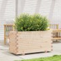 Jardinera madera maciza de pino 90x40x49,5 cm en Macetas y jardineras | Comprar online en Foru.es