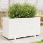 Jardinera madera maciza de pino blanco 90x40x49,5 cm en Macetas y jardineras | Comprar online en Foru.es