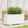 Jardinera madera maciza de pino blanco 90x40x49,5 cm en Macetas y jardineras | Comprar online en Foru.es