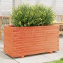Jardinera madera maciza de pino marrón cera 90x40x49,5 cm en Macetas y jardineras | Comprar online en Foru.es