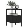 Mesitas de noche 2 uds madera de ingeniería negro 34x36x50 cm de vidaXL, Mesitas de noche - Ref: Foro24-826044, Precio: 79,81...