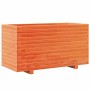 Jardinera madera maciza de pino marrón cera 90x40x49,5 cm en Macetas y jardineras | Comprar online en Foru.es