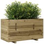Jardinera madera de pino impregnada 90x40x49,5 cm en Macetas y jardineras | Comprar online en Foru.es