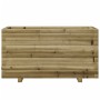 Jardinera madera de pino impregnada 90x40x49,5 cm en Macetas y jardineras | Comprar online en Foru.es