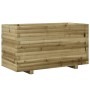 Jardinera madera de pino impregnada 90x40x49,5 cm en Macetas y jardineras | Comprar online en Foru.es