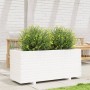Jardinera madera maciza de pino blanco 110x40x49,5 cm en Macetas y jardineras | Comprar online en Foru.es