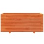 Jardinera madera maciza de pino marrón cera 110x40x49,5 cm en Macetas y jardineras | Comprar online en Foru.es