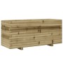 Jardinera madera de pino impregnada 110x40x49,5 cm en Macetas y jardineras | Comprar online en Foru.es