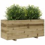 Jardinera madera de pino impregnada 110x40x49,5 cm en Macetas y jardineras | Comprar online en Foru.es