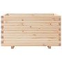 Jardinera madera maciza de pino 90x60x49,5 cm en Macetas y jardineras | Comprar online en Foru.es