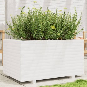 Jardinera madera maciza de pino blanco 90x60x49,5 cm en Macetas y jardineras | Comprar online en Foru.es