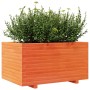 Jardinera madera maciza de pino marrón cera 90x60x49,5 cm en Macetas y jardineras | Comprar online en Foru.es
