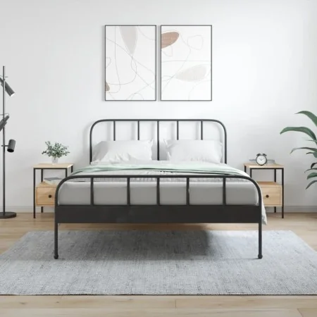 Mesitas noche 2 uds madera ingeniería roble Sonoma 34x36x50 cm de vidaXL, Mesitas de noche - Ref: Foro24-826046, Precio: 71,8...