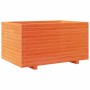Jardinera madera maciza de pino marrón cera 90x60x49,5 cm en Macetas y jardineras | Comprar online en Foru.es