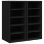 Muebles zapateros 2 uds madera contrachapada negro 31,5x35x70cm de vidaXL, Zapateros y organizadores de calzado - Ref: Foro24...