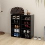 Muebles zapateros 2 uds madera contrachapada negro 31,5x35x70cm de vidaXL, Zapateros y organizadores de calzado - Ref: Foro24...