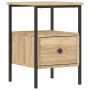 Mesitas noche 2 uds madera ingeniería roble Sonoma 34x36x50 cm de vidaXL, Mesitas de noche - Ref: Foro24-826046, Precio: 71,8...
