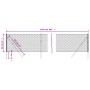 Cerca de alambre verde 0,8x25 m de vidaXL, Paneles de vallas - Ref: Foro24-153912, Precio: 105,00 €, Descuento: %