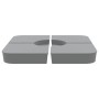Juego bases de sombrilla 4 uds para parasol cruzado PP 100 kg en Bases para sombrillas | Comprar online en Foru.es