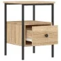 Mesitas noche 2 uds madera ingeniería roble Sonoma 34x36x50 cm de vidaXL, Mesitas de noche - Ref: Foro24-826046, Precio: 71,8...