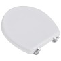 Asiento inodoro con tapas 2 piezas MDF blanco de vidaXL, Asientos de inodoros y bidés - Ref: Foro24-275907, Precio: 62,88 €, ...