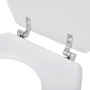 Asiento inodoro con tapas 2 piezas MDF blanco de vidaXL, Asientos de inodoros y bidés - Ref: Foro24-275907, Precio: 62,88 €, ...