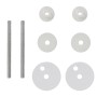 Asiento inodoro con tapas 2 piezas MDF blanco de vidaXL, Asientos de inodoros y bidés - Ref: Foro24-275907, Precio: 62,88 €, ...