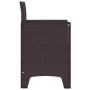 Silla de Jardín 2 pcs Marrón 53 x 49 x 85 cm Polipropileno en Sillas de jardín | Comprar online en Foru.es