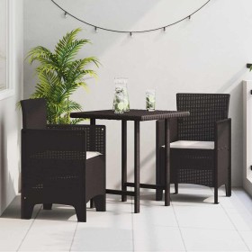 Silla de Jardín 2 pcs Marrón 53 x 49 x 85 cm Polipropileno en Sillas de jardín | Comprar online en Foru.es