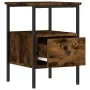 Mesitas noche 2 uds madera ingeniería roble ahumado 34x36x50 cm de vidaXL, Mesitas de noche - Ref: Foro24-826048, Precio: 64,...