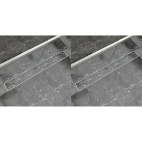 Desagüe lineal de ducha 2 piezas 930x140 mm acero inoxidable de vidaXL, Desagües - Ref: Foro24-275951, Precio: 120,50 €, Desc...