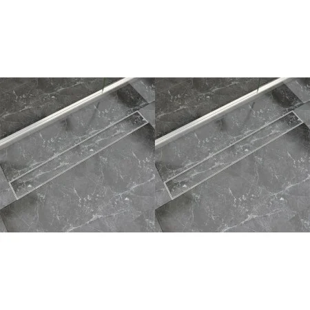 Linearer Duschablauf 2 Stück 930x140 mm Edelstahl von vidaXL, Abflüsse - Ref: Foro24-275951, Preis: 120,50 €, Rabatt: %