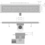 Linearer Duschablauf 2 Stück 930x140 mm Edelstahl von vidaXL, Abflüsse - Ref: Foro24-275951, Preis: 120,50 €, Rabatt: %