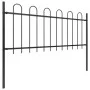 Gartenzaun mit schwarzen Stahlringspitzen 3,4 x 0,8 m von vidaXL, Zaunpaneele - Ref: Foro24-277648, Preis: 142,28 €, Rabatt: %