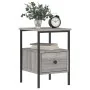 Mesitas noche 2 uds madera ingeniería gris Sonoma 34x36x50 cm de vidaXL, Mesitas de noche - Ref: Foro24-826050, Precio: 72,39...