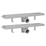 Linear shower drain 2 pieces 530x140 mm stainless steel by vidaXL, Drains - Ref: Foro24-275947, Price: 85,90 €, Discount: %