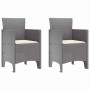 Silla de Jardín 2 pcs Gris Claro 53 x 49 x 85 cm Polipropileno en Sillas de jardín | Comprar online en Foru.es