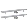 Desagüe lineal de ducha 2 piezas 830x140 mm acero inoxidable de vidaXL, Desagües - Ref: Foro24-275956, Precio: 94,62 €, Descu...
