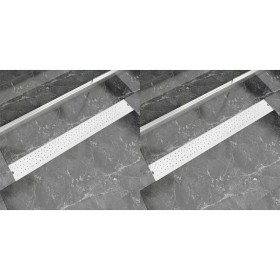 Desagüe ducha lineal 2 pzs burbuja 930x140 mm acero inoxidable de vidaXL, Desagües - Ref: Foro24-275969, Precio: 95,93 €, Des...