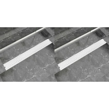 Desagüe ducha lineal 2 pzs burbuja 930x140 mm acero inoxidable de vidaXL, Desagües - Ref: Foro24-275969, Precio: 95,93 €, Des...